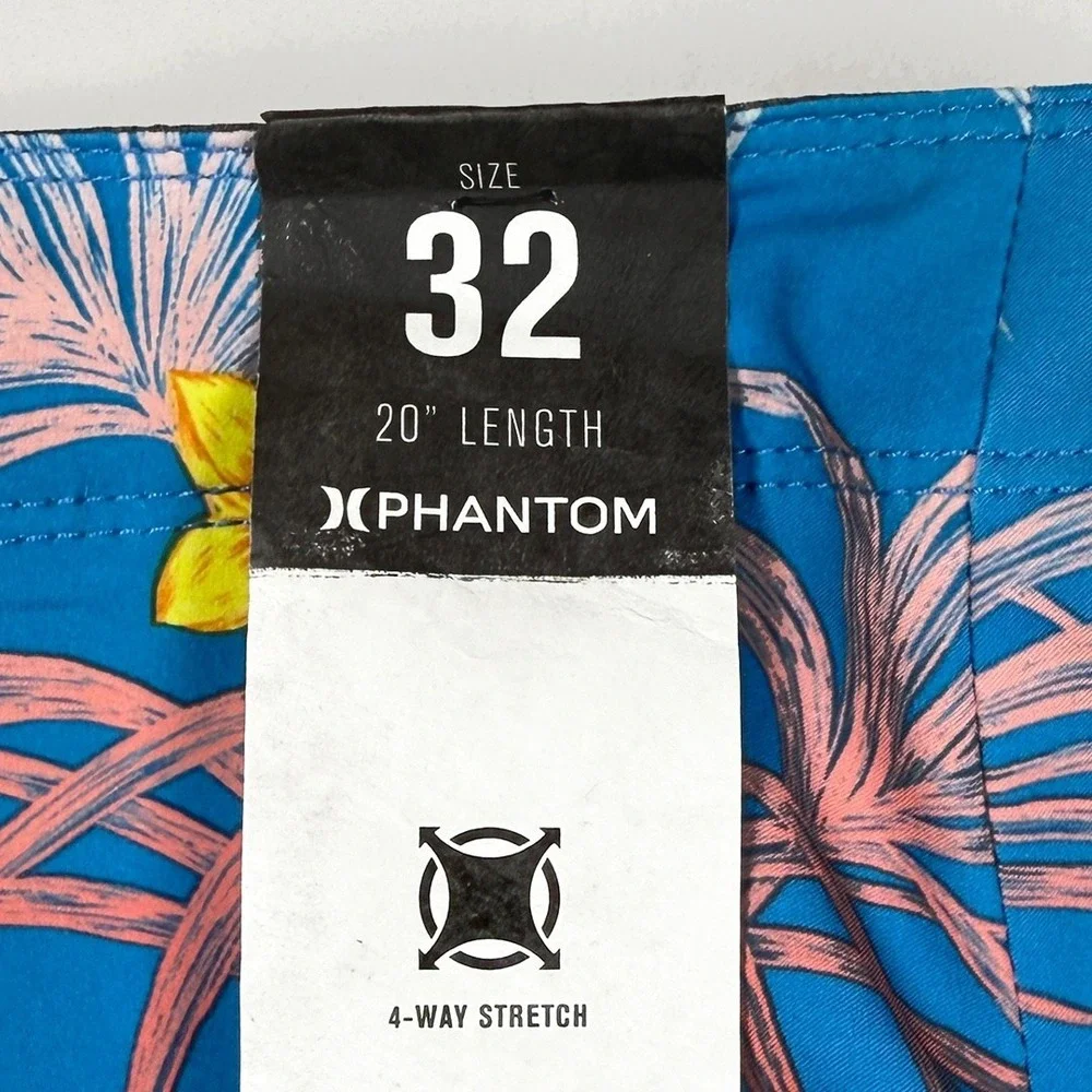 Hurley Phantom Weekender Board Shorts - NWT Mens 32 Blue / Multi -  #49569-K5
